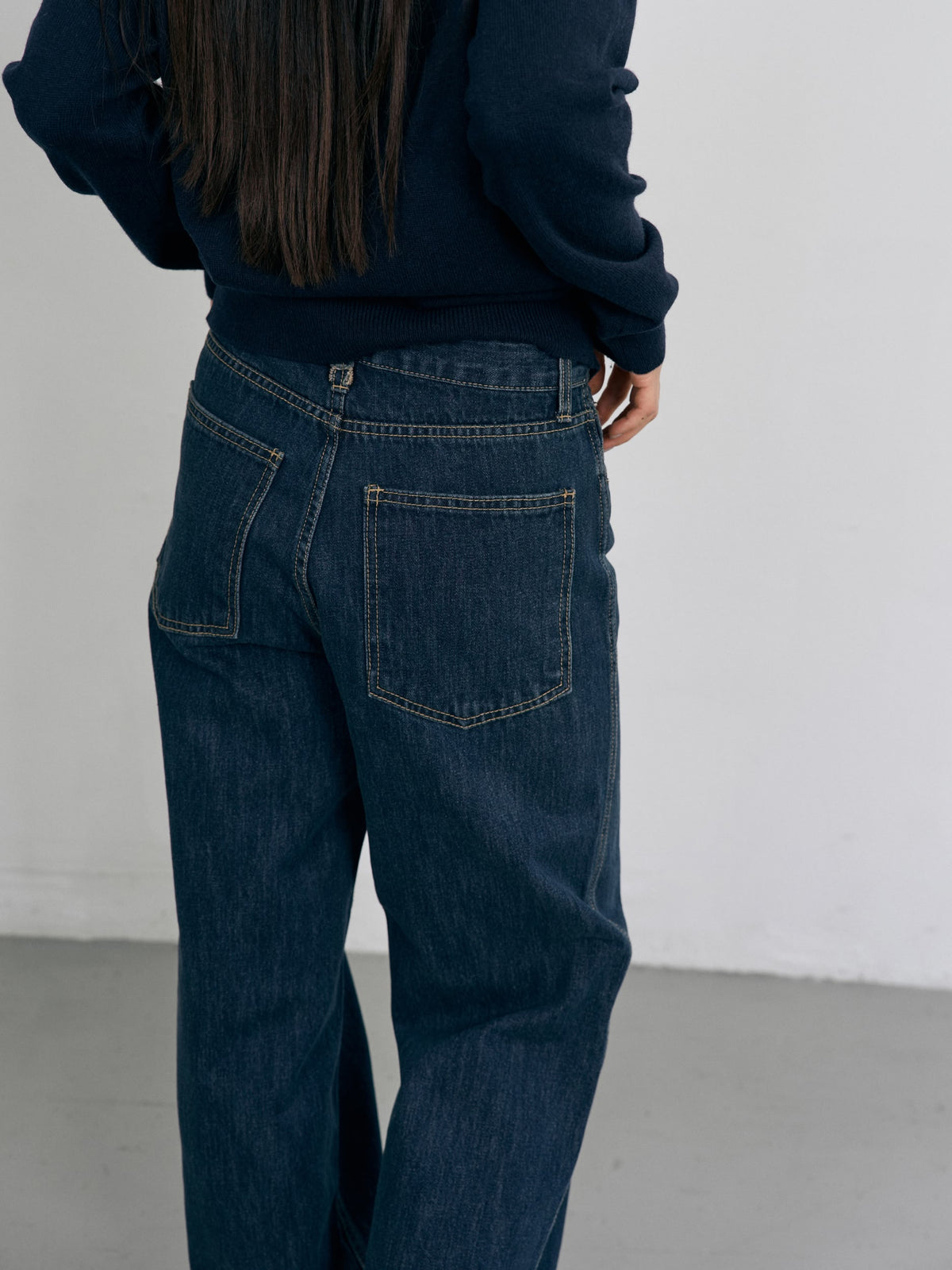 One Washed Denim Pants (Denim Blue)