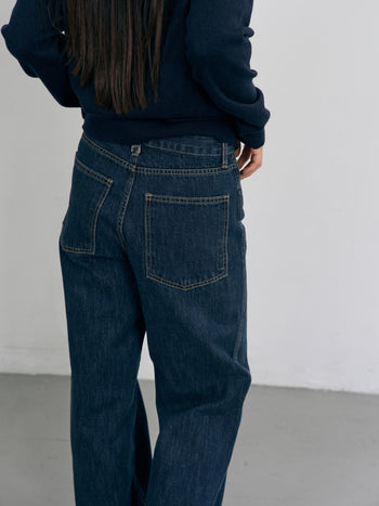 One Washed Denim Pants (Denim Blue)