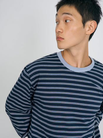 Stripe Long Sleeve Tee (Stripe Navy)
