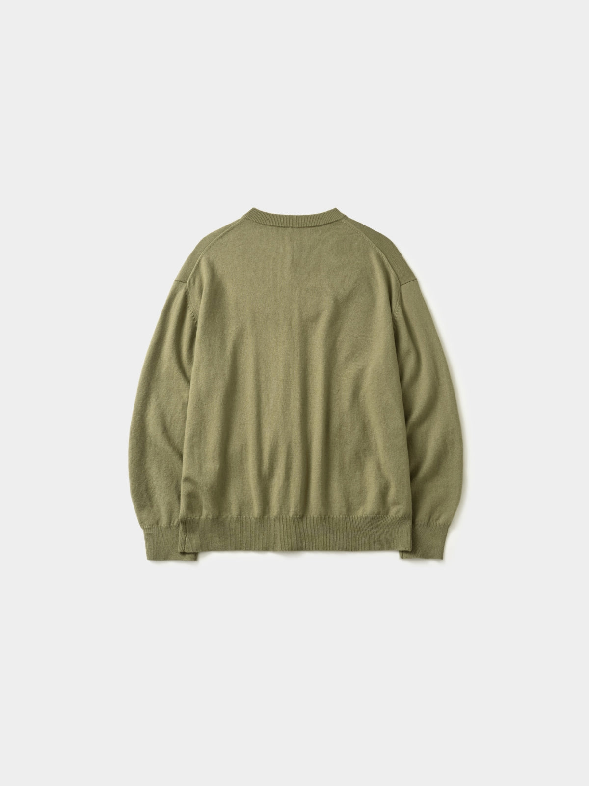 Daily Wool Round Cardigan (Olive)