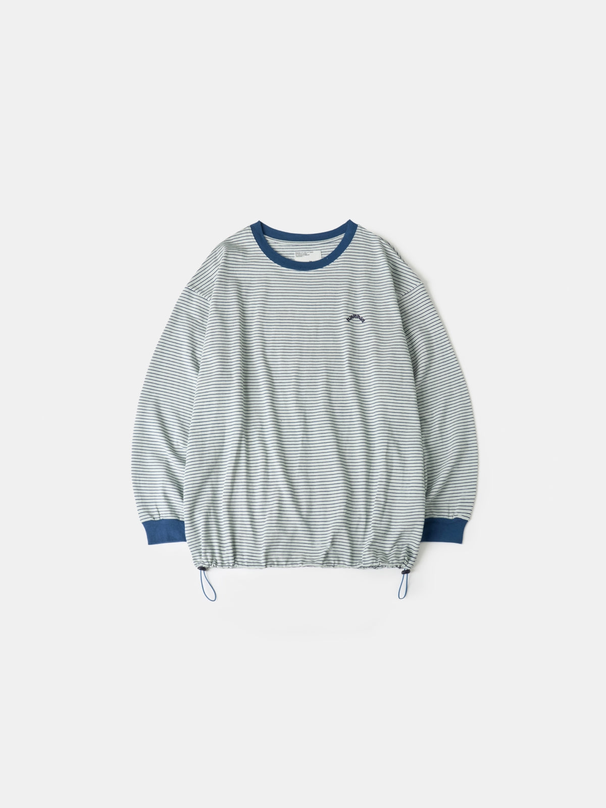 Double Stripe String Tee (Blue Green)