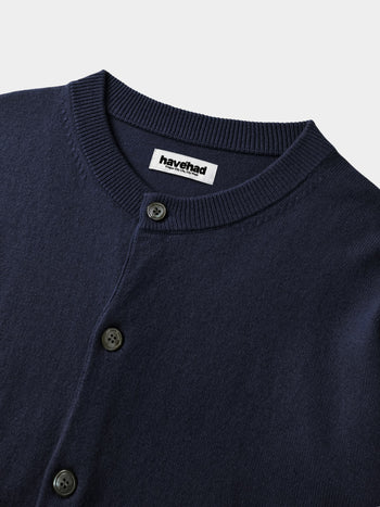 Daily Wool Round Cardigan (Navy)