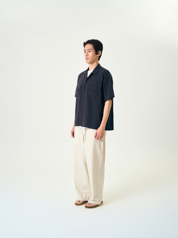 Double Pocket Slub Shirts (White)