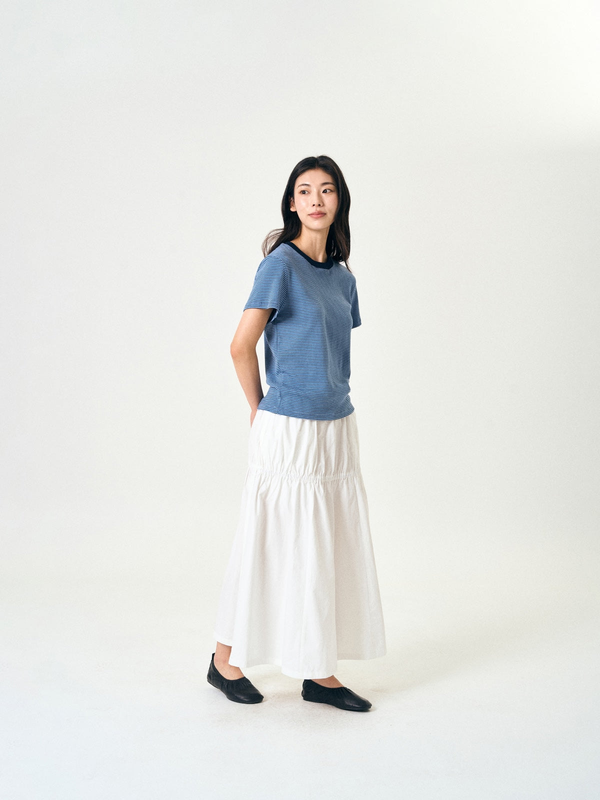 Classic Stripe Tee (Light Blue)
