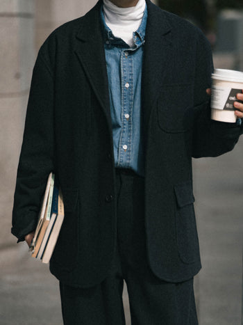 (Set) City Wool Set-up (Charcoal)