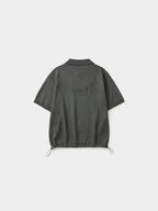 Airy Cotton Collar Knit (Charcoal)