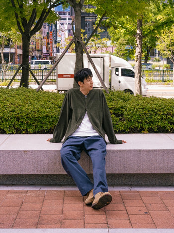 Light Wholegarments Cardigan (Deep Khaki)