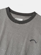 Double Stripe String Tee (Charcoal)