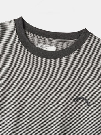 Double Stripe String Tee (Charcoal)