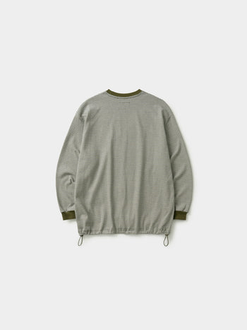 Double Stripe String Tee (Khaki)