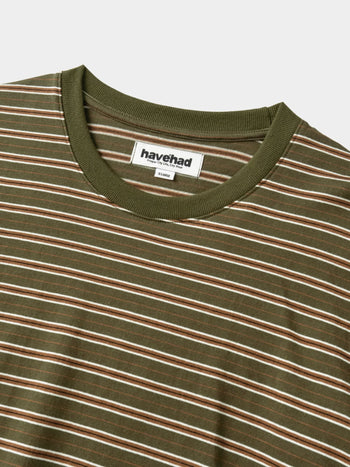 Stripe Long Sleeve Tee (Stripe Khaki)