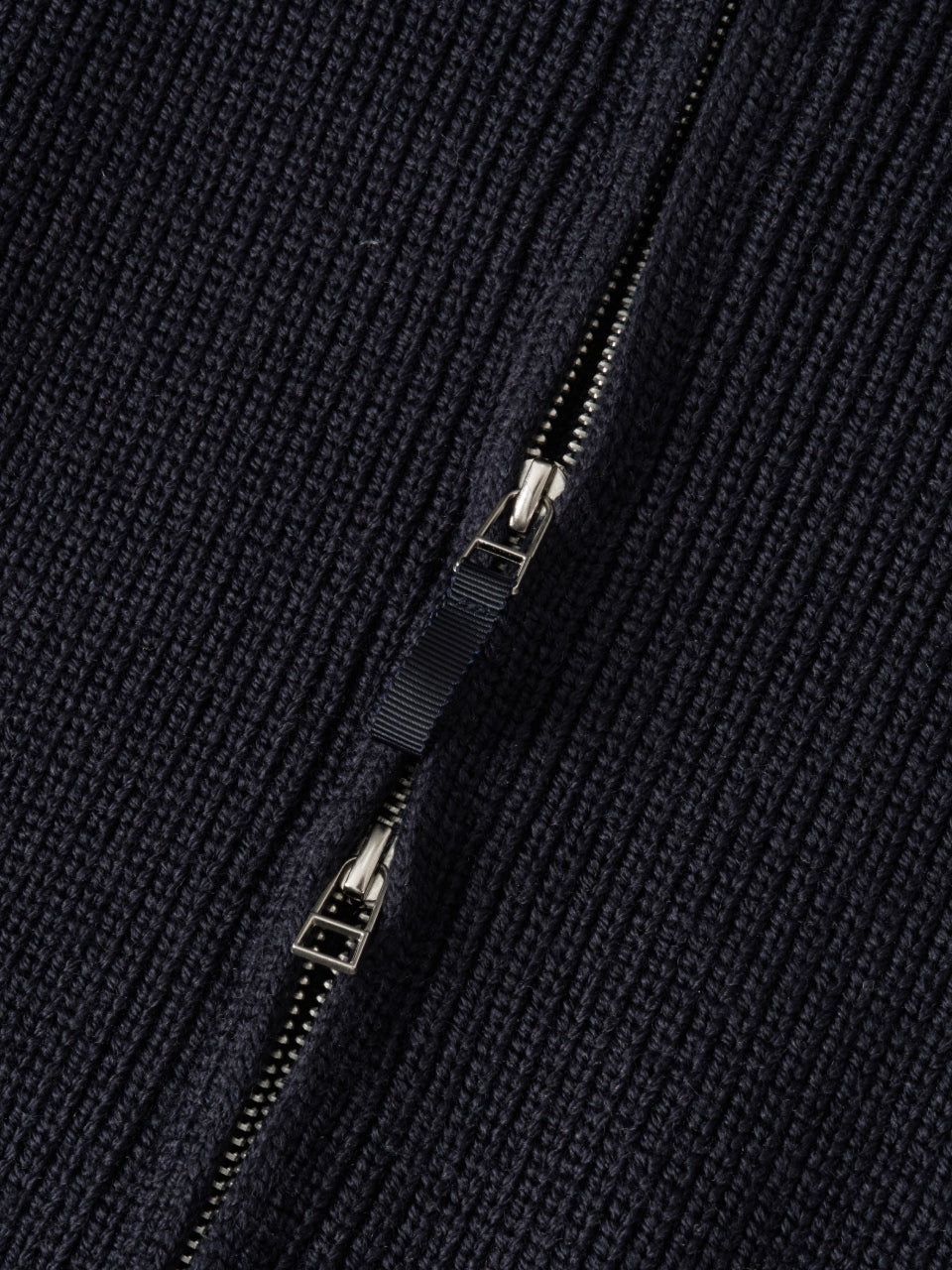 2way Zip-up Cardigan (Navy)