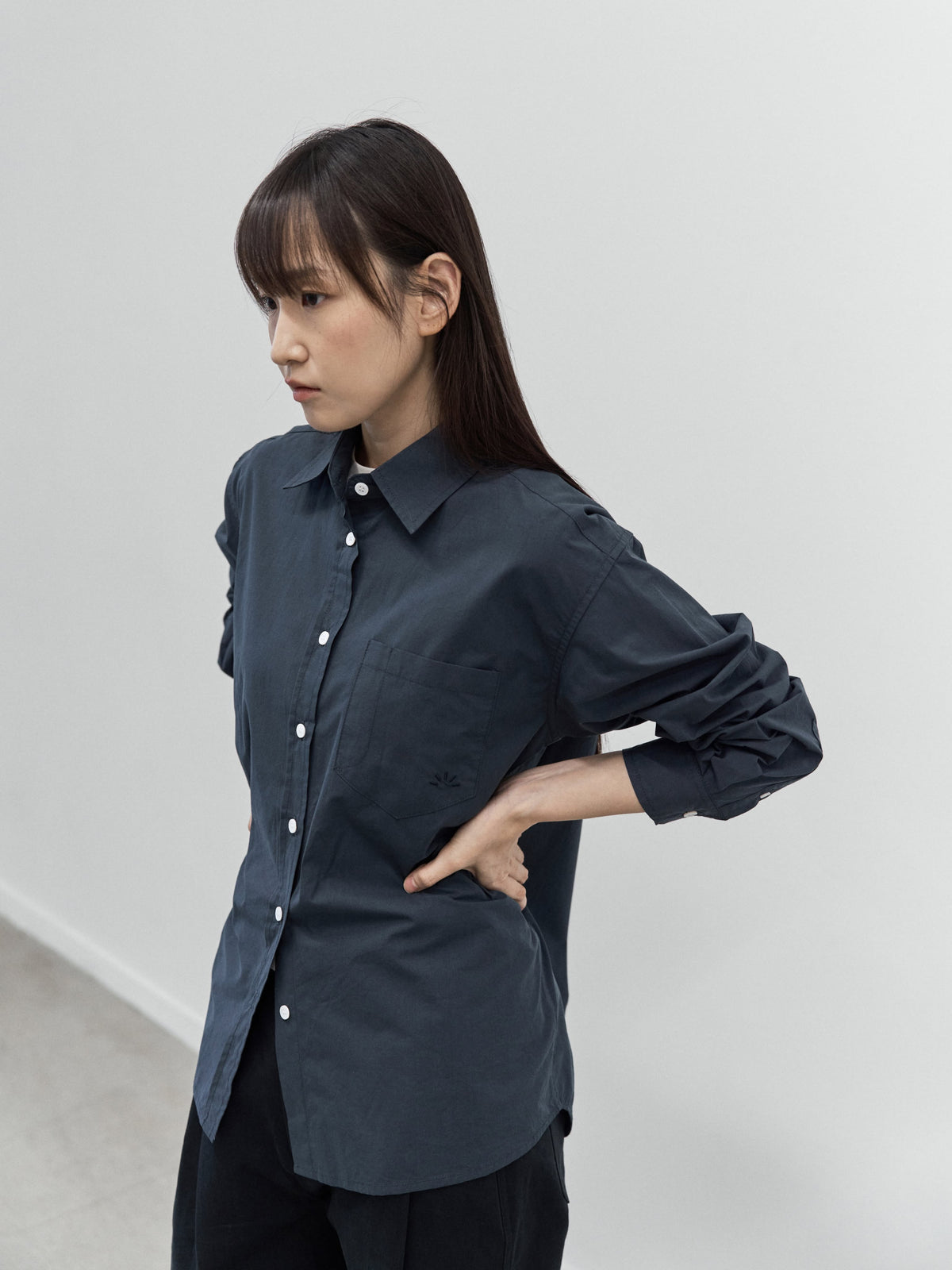 Essential Fine Shirts (Navy)