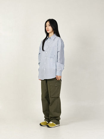 Breeze Logo Check Shirts (Check Blue)