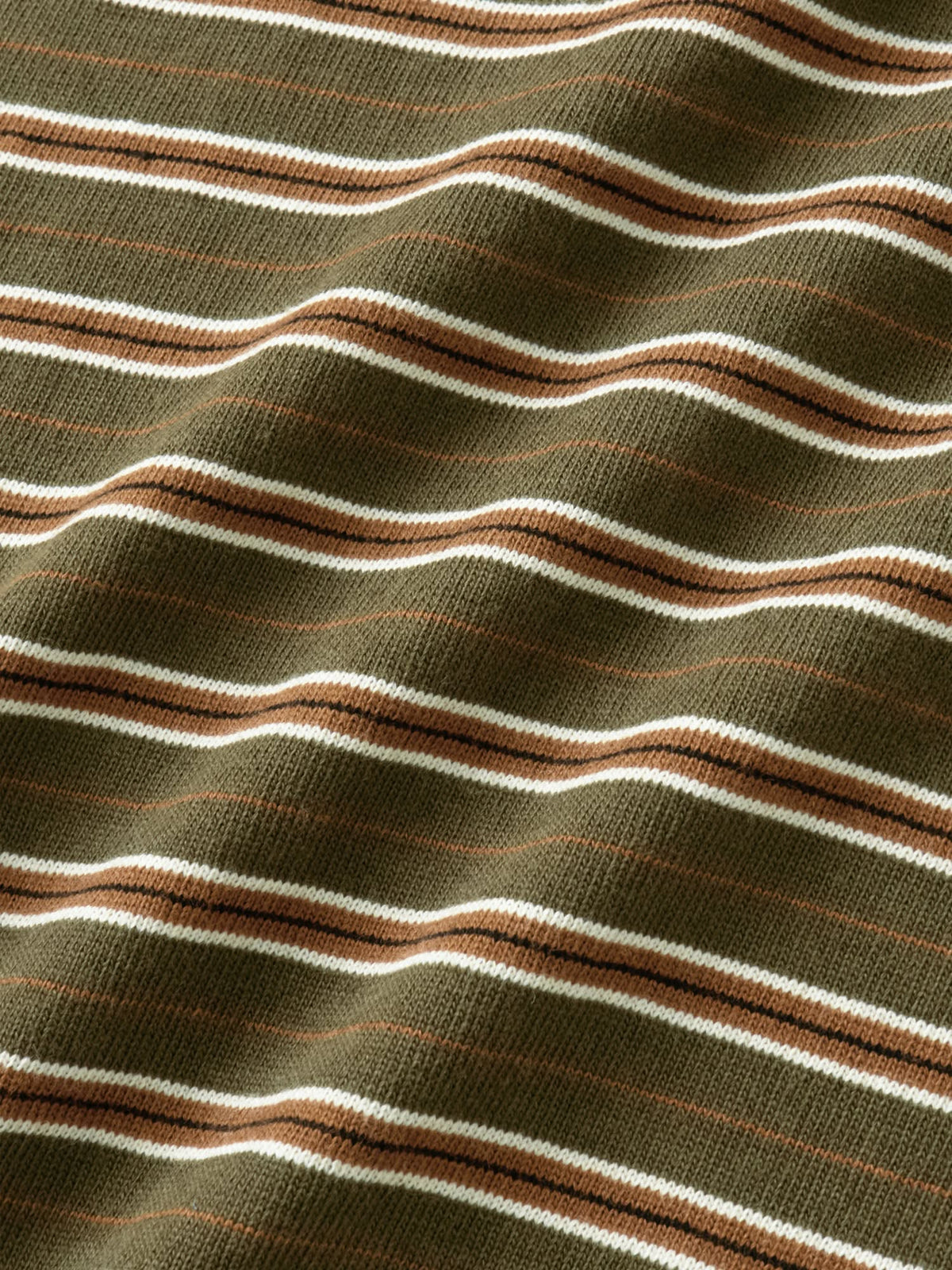 Stripe Long Sleeve Tee (Stripe Khaki)