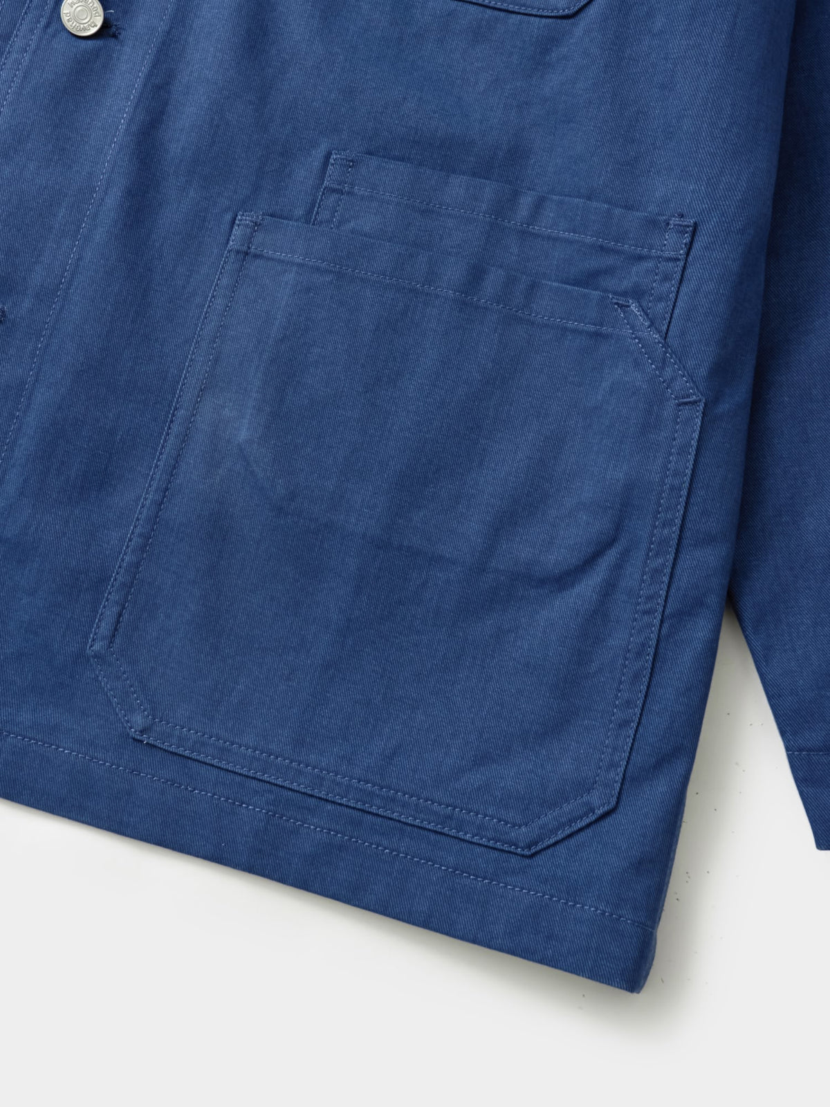 Twill Cotton Chore Jacket (Blue)