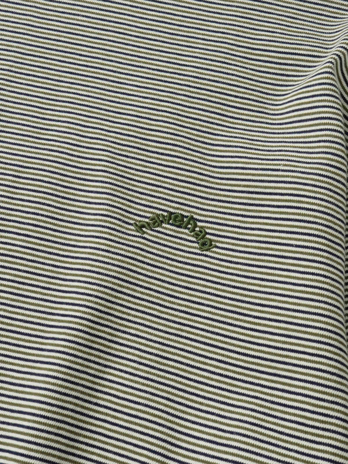 Double Stripe String Tee (Khaki)