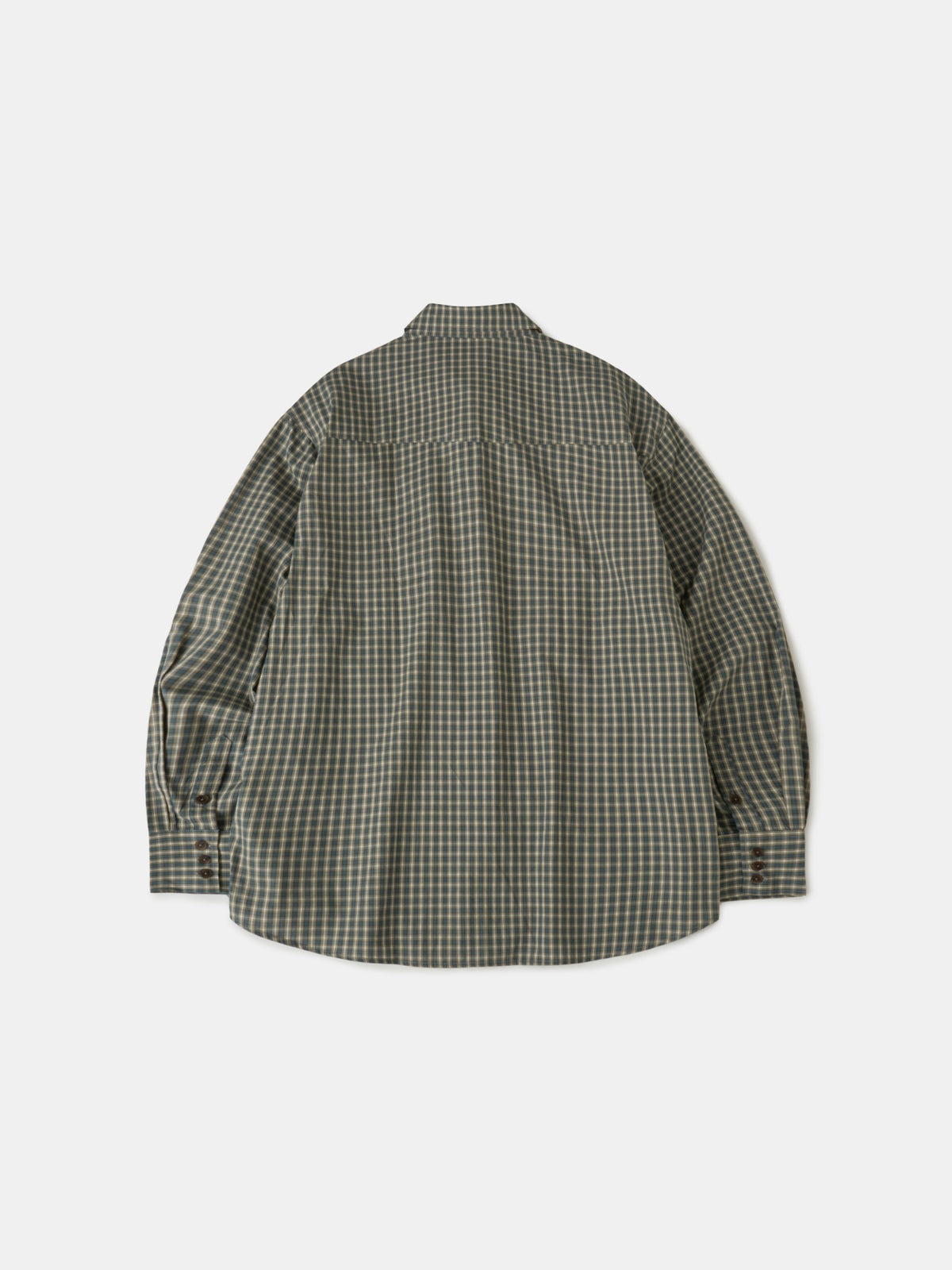 Classic Check Western Shirts (Olive Green)