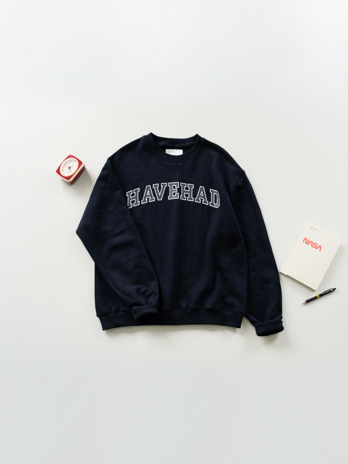 Classic Slab Logo Sweatshirts (Navy)