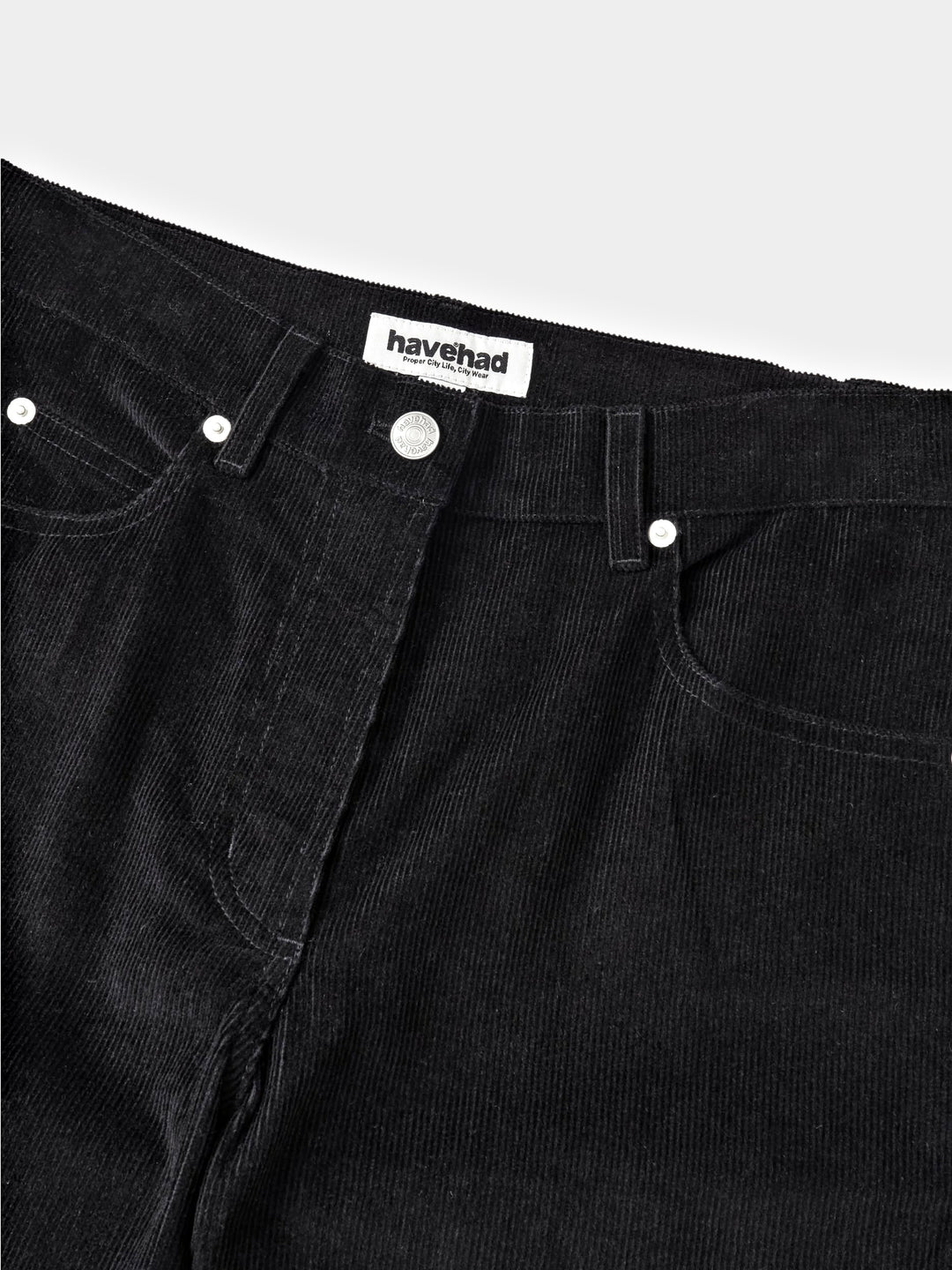 Flare Corduroy Pants (Black)