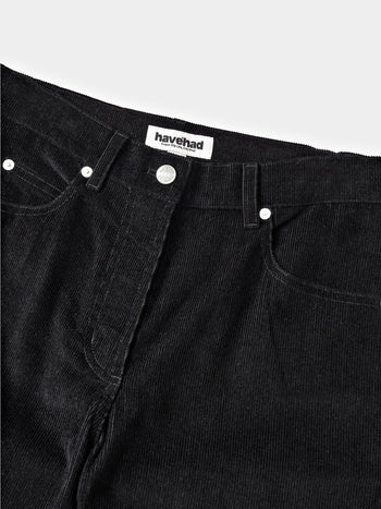 Flare Corduroy Pants (Black)