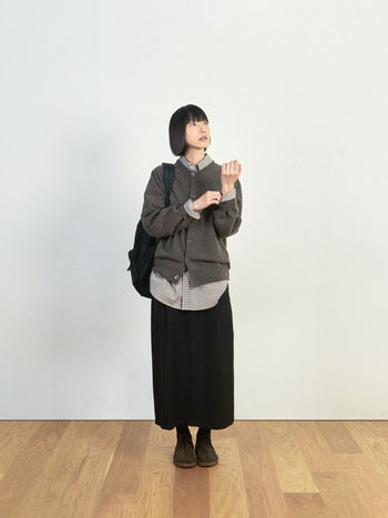 Light Wholegarments Cardigan (Charcoal)