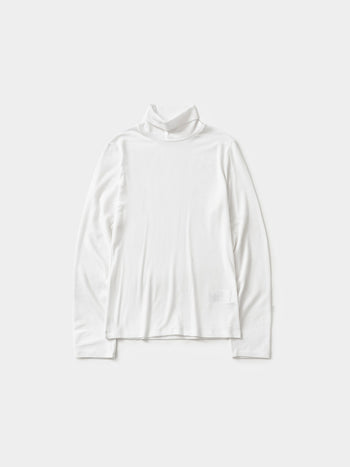 Essential Mock Neck Tee (Ivory)
