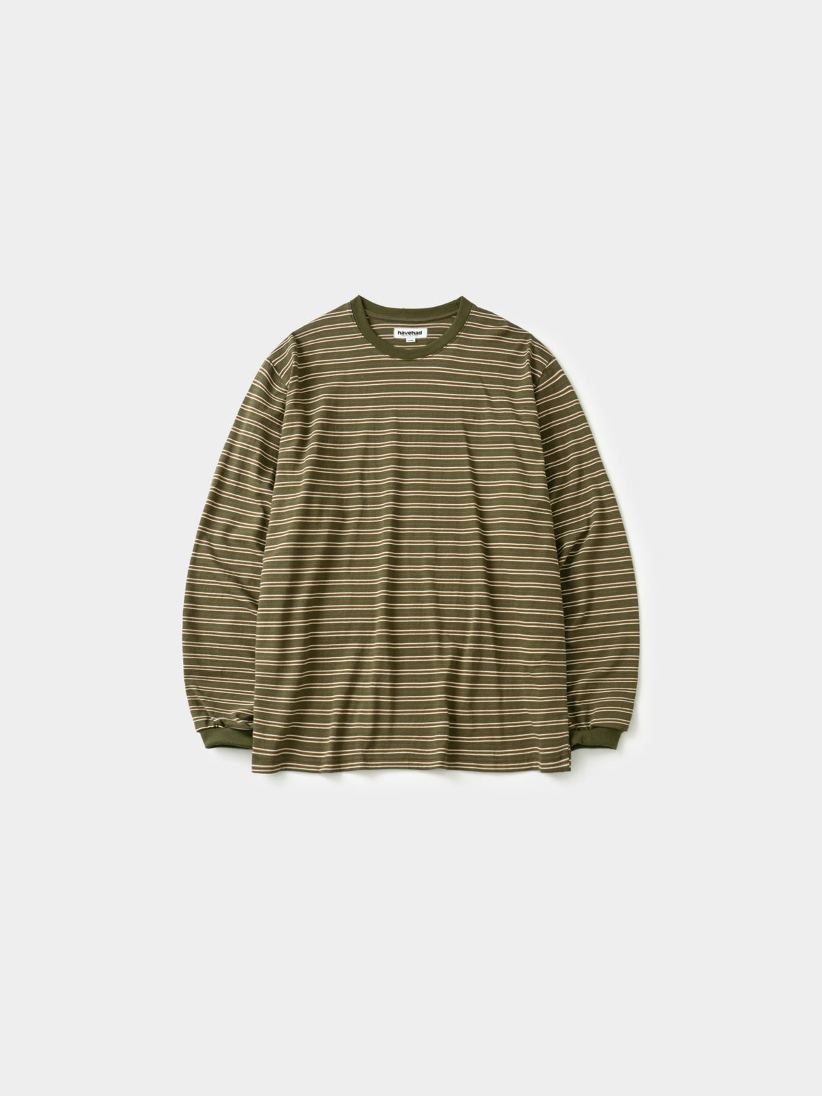 Stripe Long Sleeve Tee (Stripe Khaki)