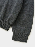 Shaggy Dog Collar Knit (Charcoal)