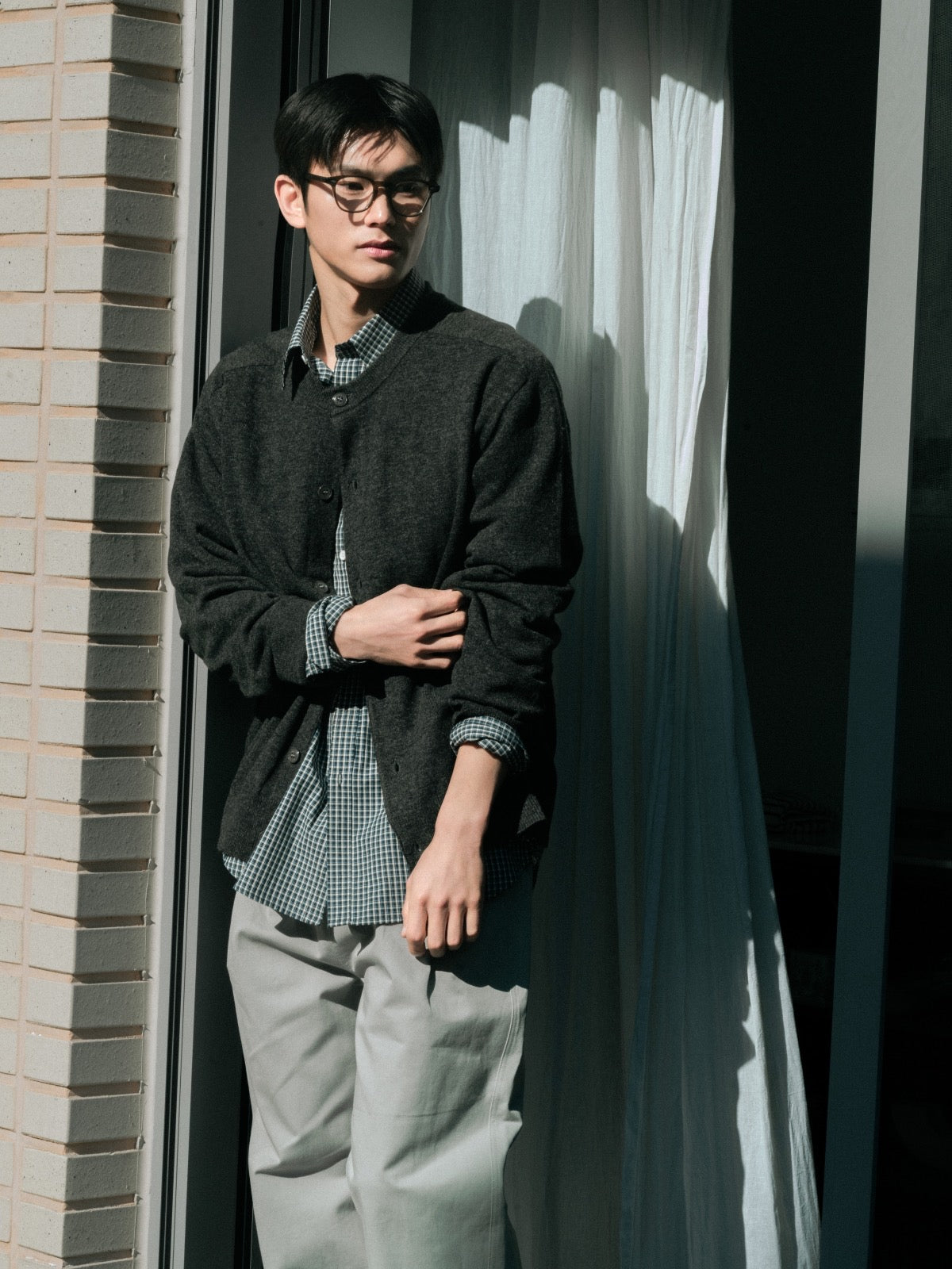 Daily Classic Check Shirts (Check Navy)
