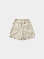 Sea&Sun Washed Pin-tuck Shorts (Ecru)