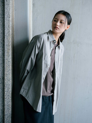Herringbone Twill Fatigue Skirt (Black)