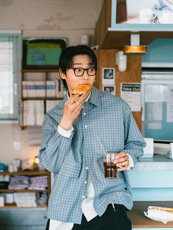 Classic Check String Shirts (Classic Blue)