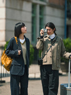City Worker French Jacket (Khaki Gray)