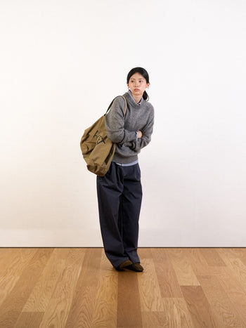 Yak Wool Crewneck Sweater - Gray | A3 (XL)