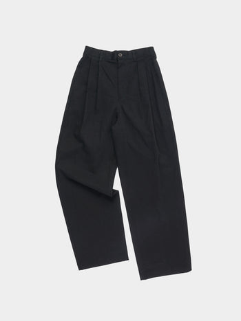 25ss City Worker Pin-tuck Trouser - Black 02 | A1 (M)