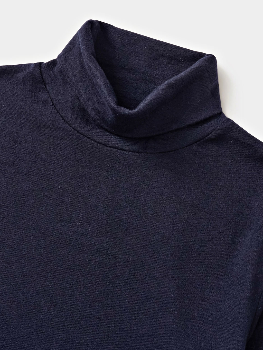 Essential Mock Neck Tee (Navy)