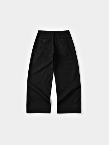 Everyday Pin-tuck Chino Pants (Black)