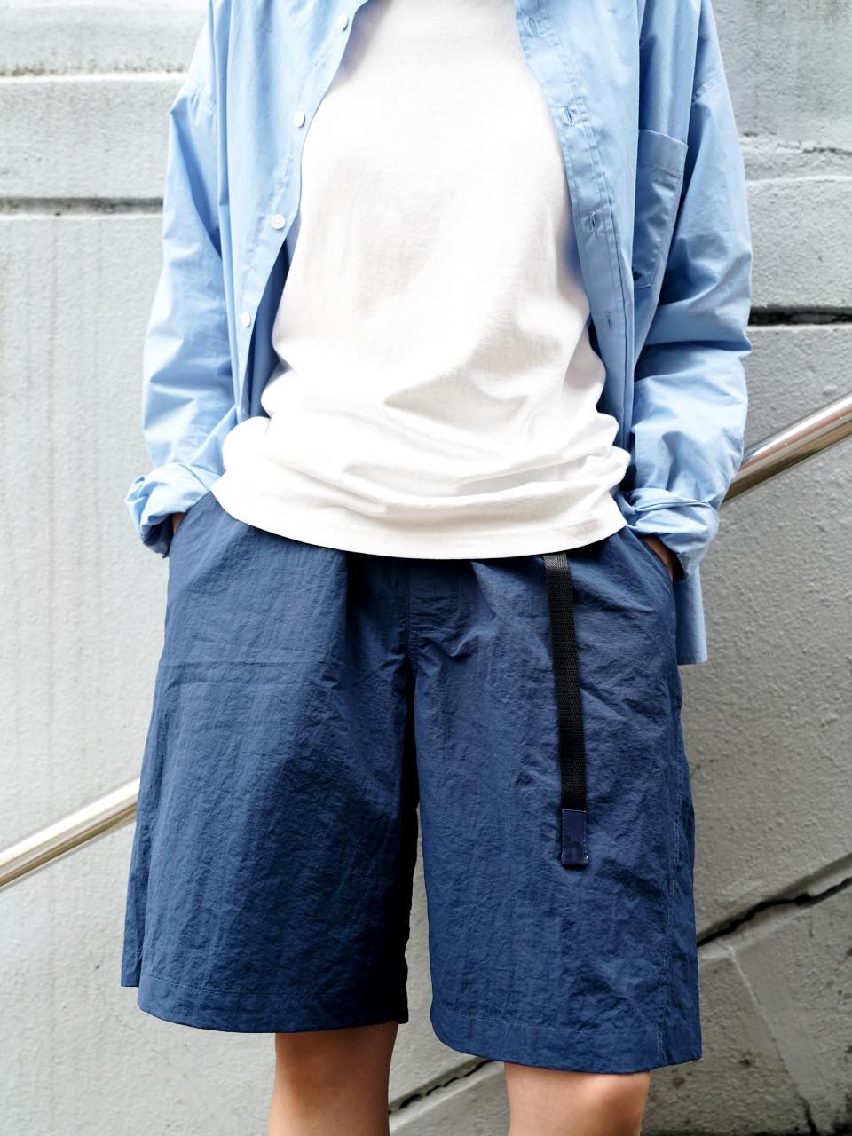 Utility Belted Work Shorts (Blue)
