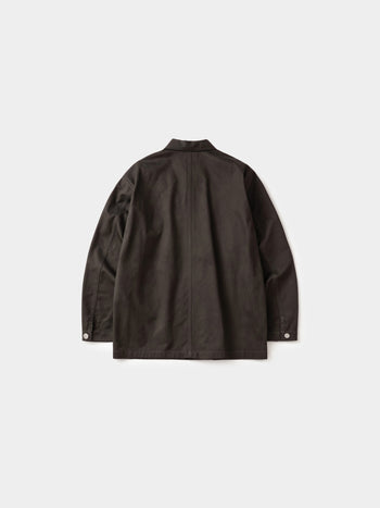 Twill Cotton Chore Jacket (Charcoal)