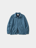 Two-tone Strap Fleece Jacket (Blue)