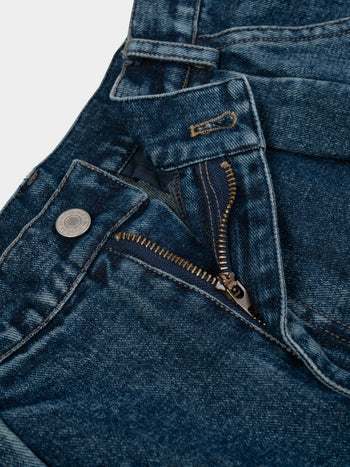 Daily Pin-tuck Denim Pants - Denim Blue | A2 (L)