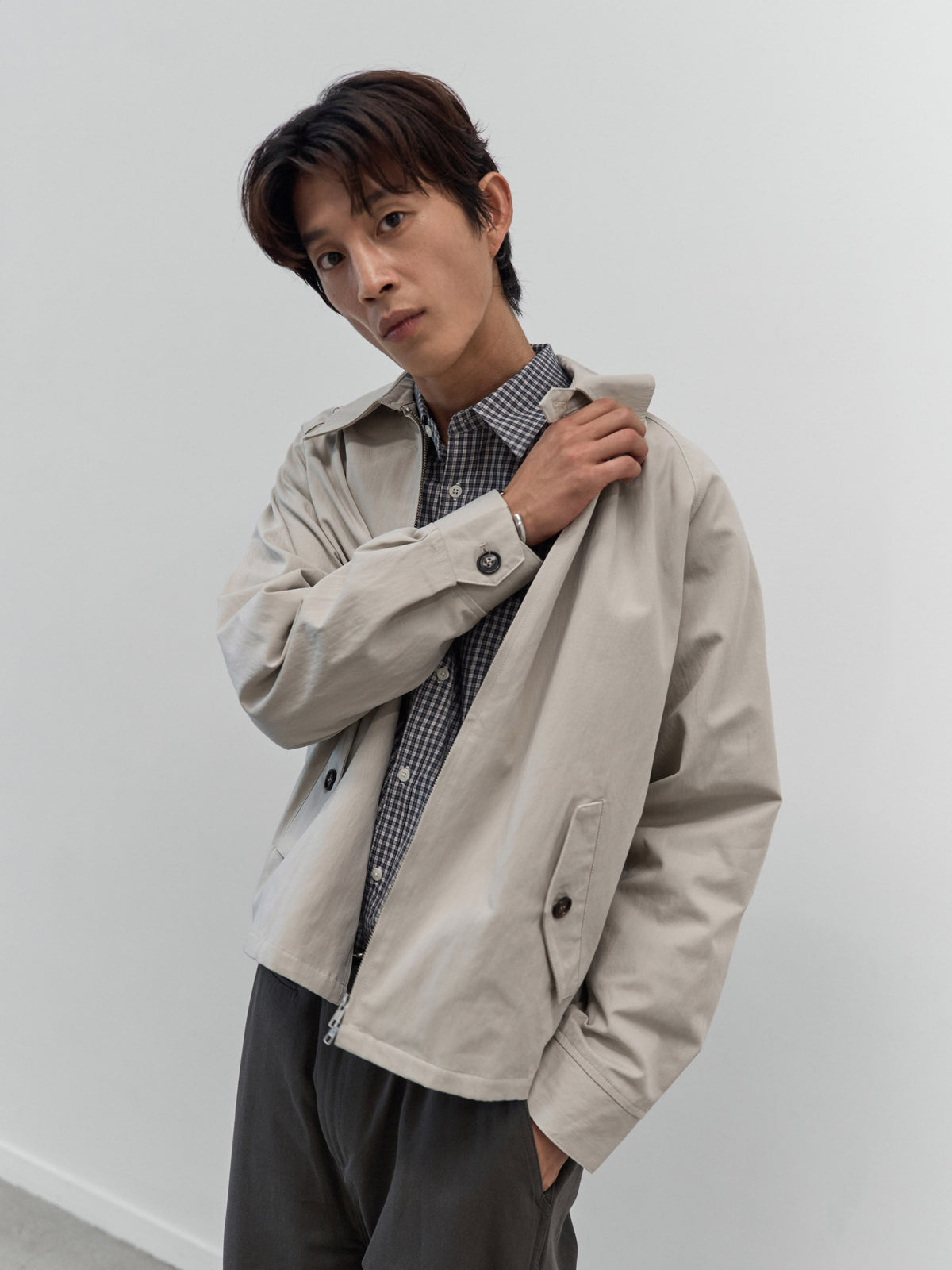 Everyday Classic Check Shirts (Navy)
