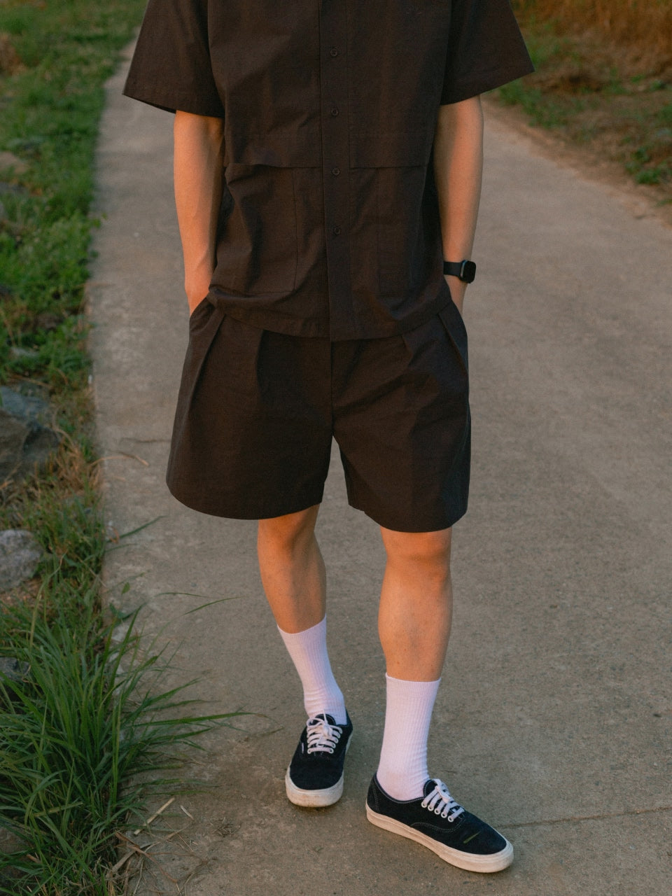 City Summer Light Banding Shorts (Charcoal)
