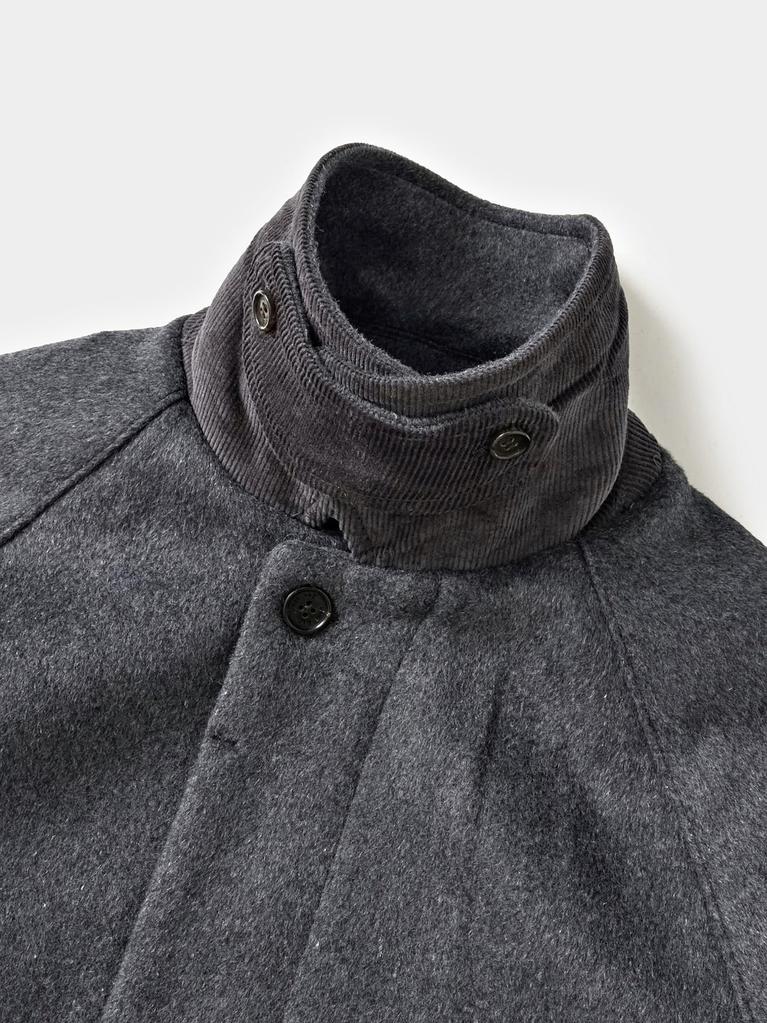 City Wool Half Coat (Charcoal)