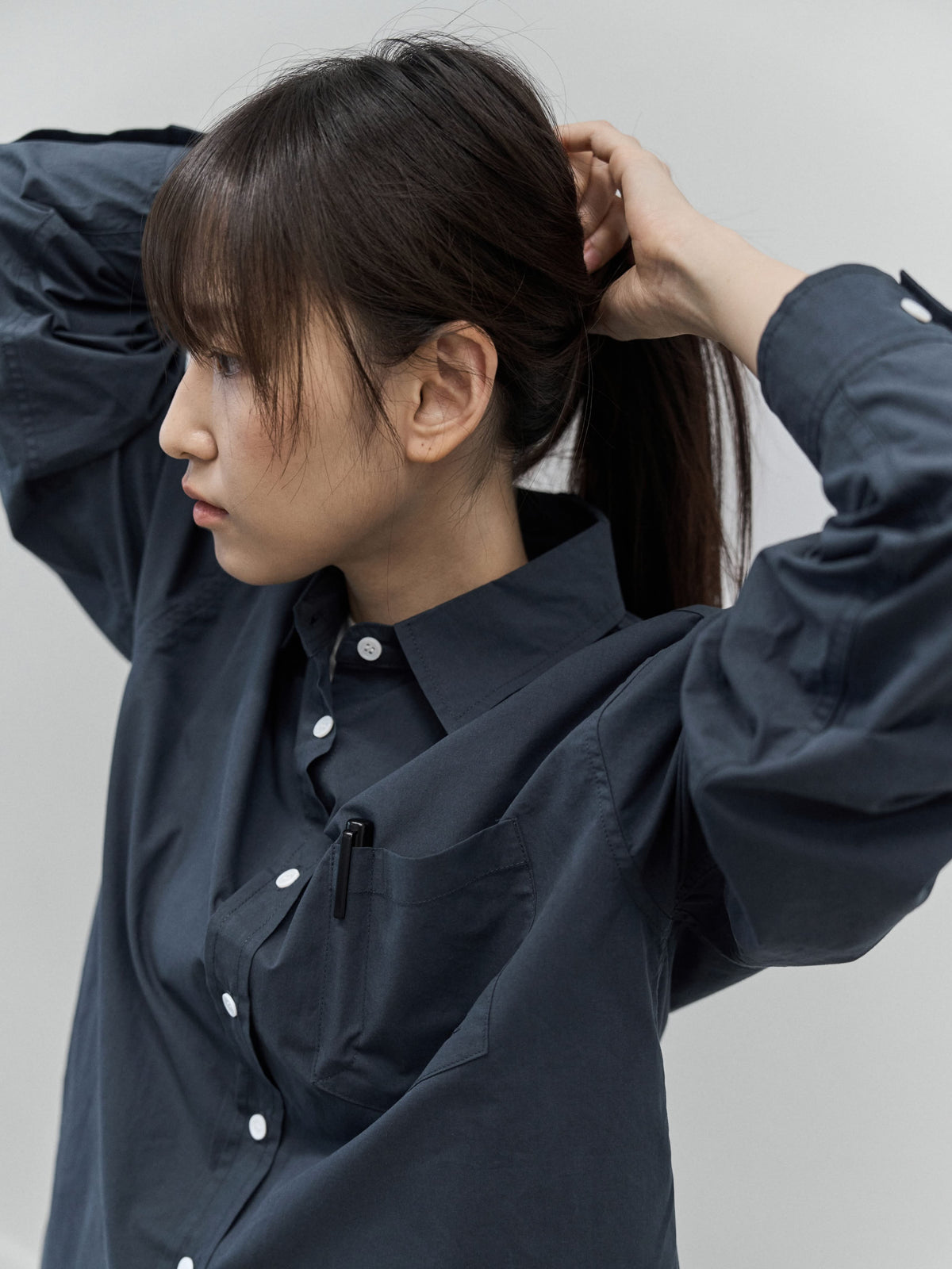 Essential Fine Shirts (Navy)