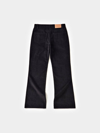 Flare Corduroy Pants (Black)