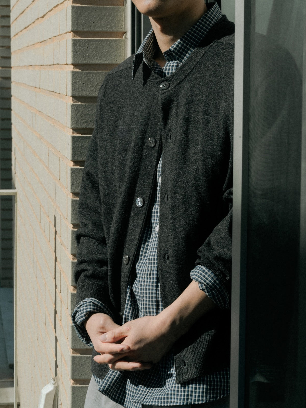 Light Wholegarments Cardigan (Navy)