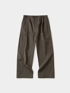 City Worker Pin-tuck Trouser (Ash Brown)