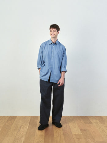 Office Belted Pin-tuck Pants (Khaki)